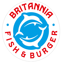 Britannia Fish & Burger logo.
